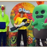 Аниматоры SOKL EVENT в костюмах бравлеров Brawl Stars